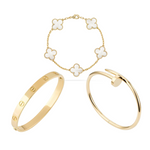 Load image into Gallery viewer, LUXE GOLDEN WHITE | BRACELET SET
