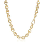 Load image into Gallery viewer, Luxury 9ct Gold Filled XXL 15mm Tulip Chain with Albert Clasp
