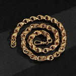 Load image into Gallery viewer, Luxury 9ct Gold Filled XXL 15mm Tulip Chain with Albert Clasp
