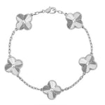 Load image into Gallery viewer, FLORAL BEAUTY BRACELET | BLACK SILVER
